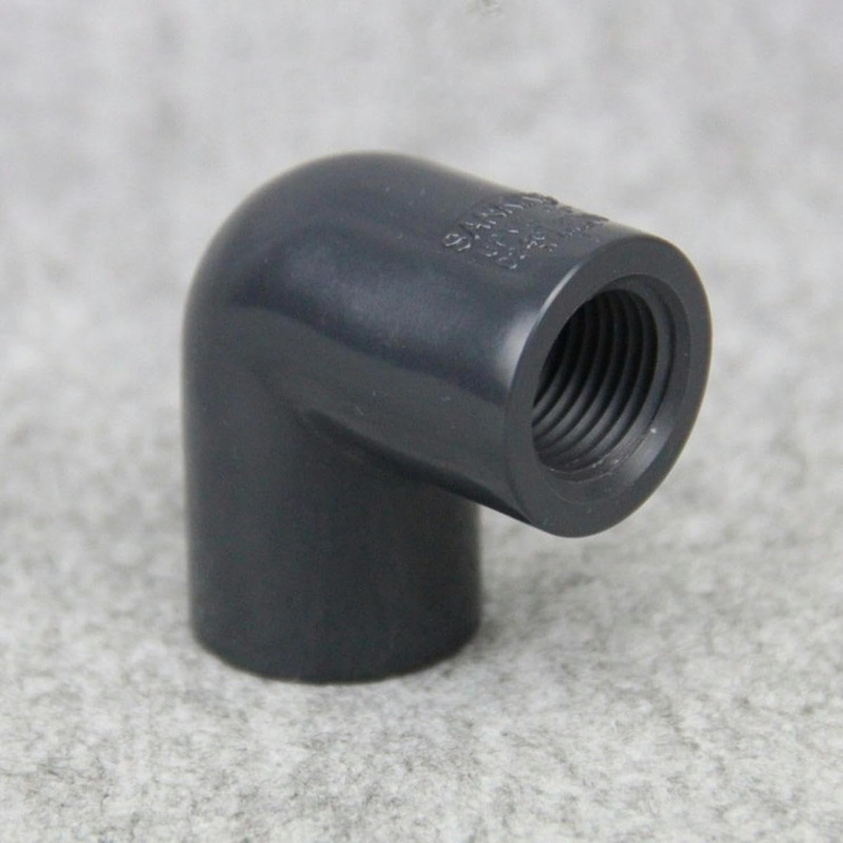 Connettori a Gomito Adattatore per Acquario, irrigazione da Giardino, Giunti per Tubi dell'Acqua, 1pezzi. - Nero - 1pezzi. - 2 Pollici X ID60,32 mm