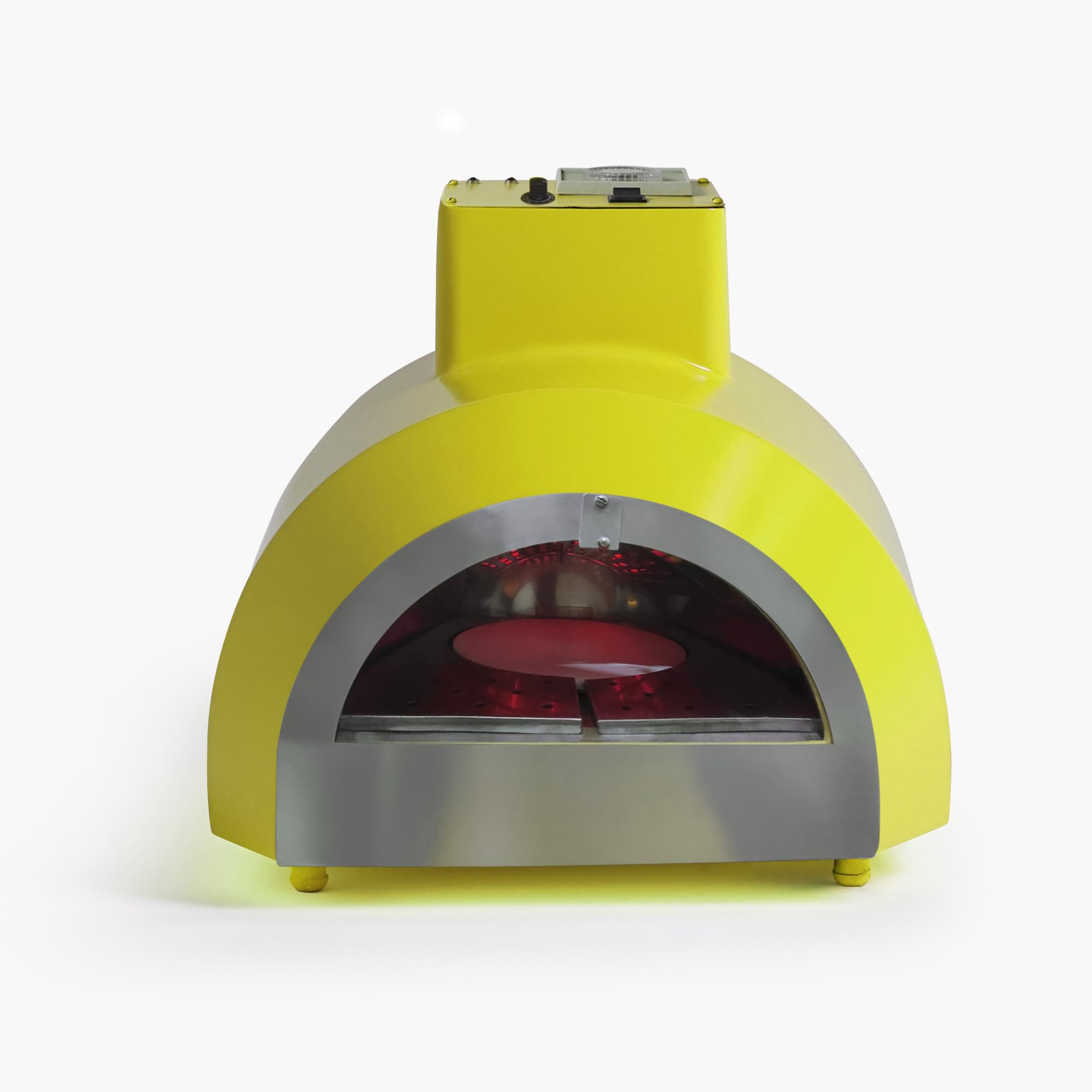 SpeedX BakeX Pro Electric Pizza Oven For Home | 12 Inch Cordierite Rotating Stone | Bakes Pizza in 5 Mins | Toast, Roast & Bake | 450°C High Heat | Indoor & Outdoor Use (Buttery Yellow)