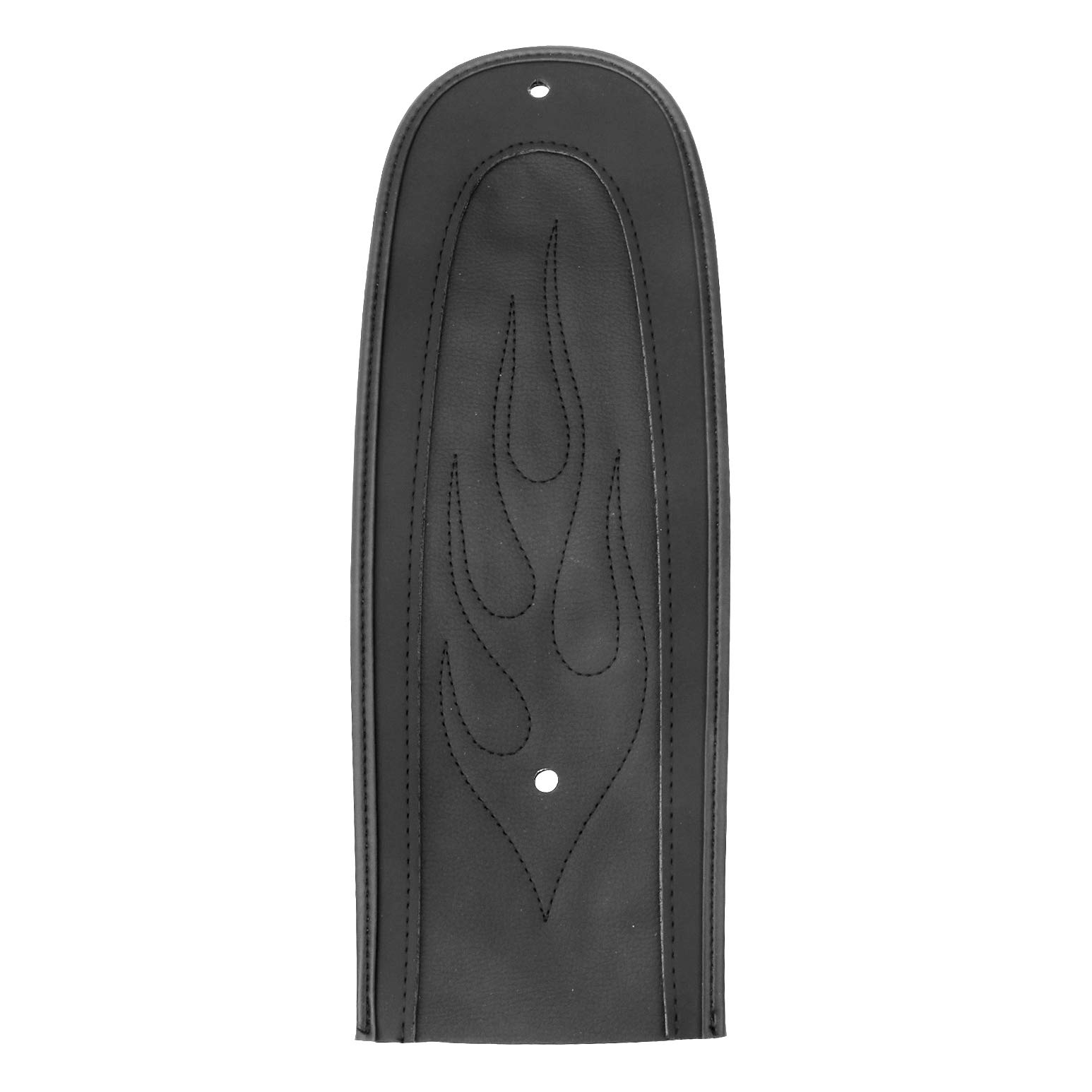 Amazon | ブラックPUレザーフレームリアフェンダービブ