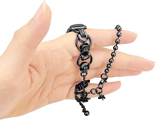 Miniatura 8 de Compatible con la correa Mi Band 4 Barcelet, pulsera ajustable de 5.5 a 8.0 pulgadas, correa de repuesto de acero inoxidable para mujeres y hombres,