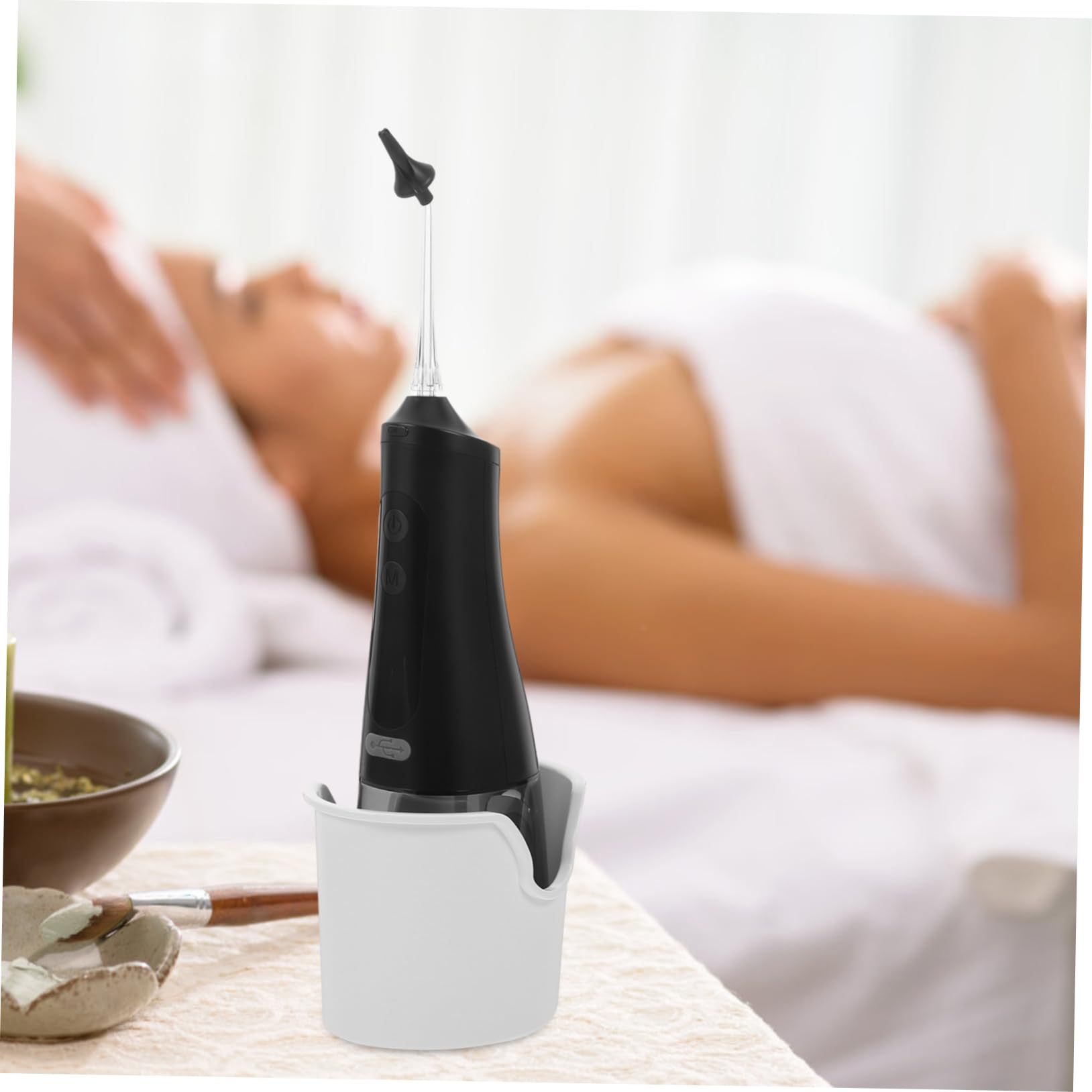 Limpiador de Oídos Eléctrico Portátil Ipx7 Negro 350ml Plástico | Kit de Limpieza de Oídos, 1 Juego, Uso Personal y Salón, Fácil de Guardar Operar