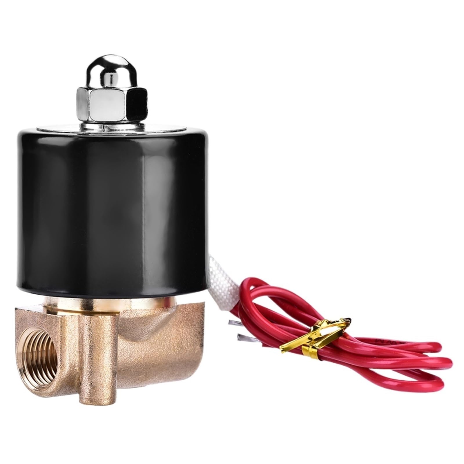 Uyqukggpsn 110V 2W025-08 G1/4" Ac N/C Normally Closed Brass Electric Solenoid Valve For Water/Air