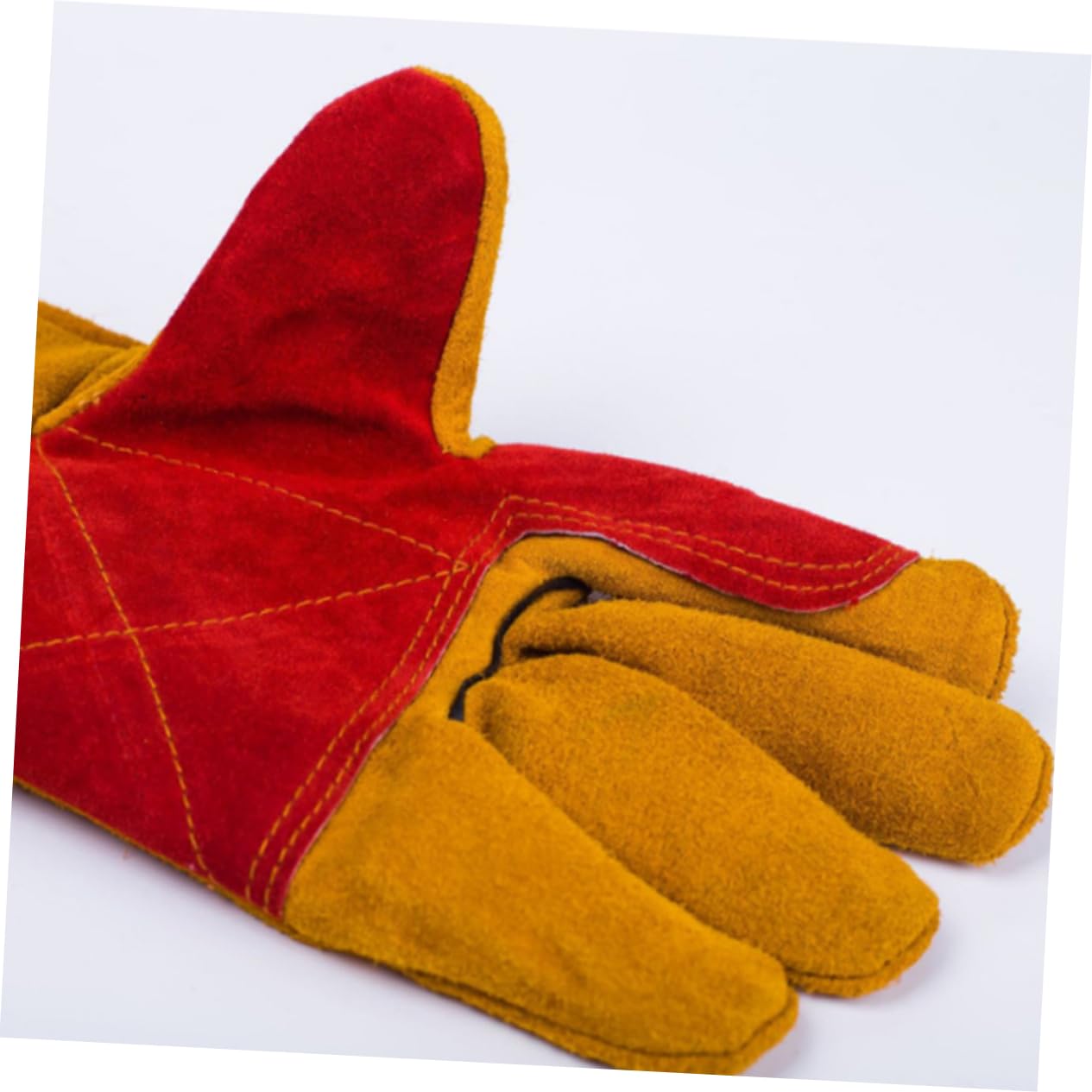 Moufles de Soudage en Cuir Bovin Résistants à L'usure 60 Cm