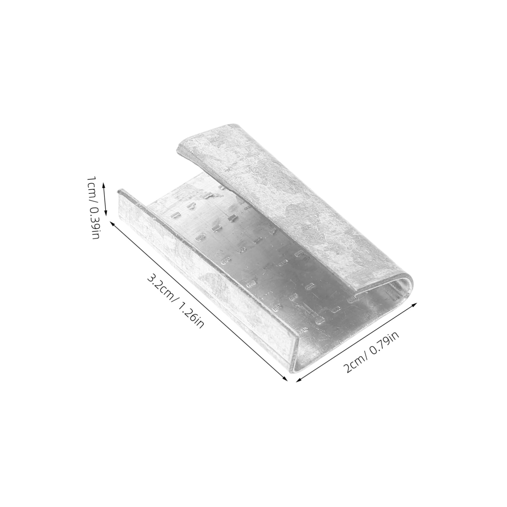 Ciieeo High Strength Banding Buckles Strapping Buckles for Packaging Sturdy Metal Set