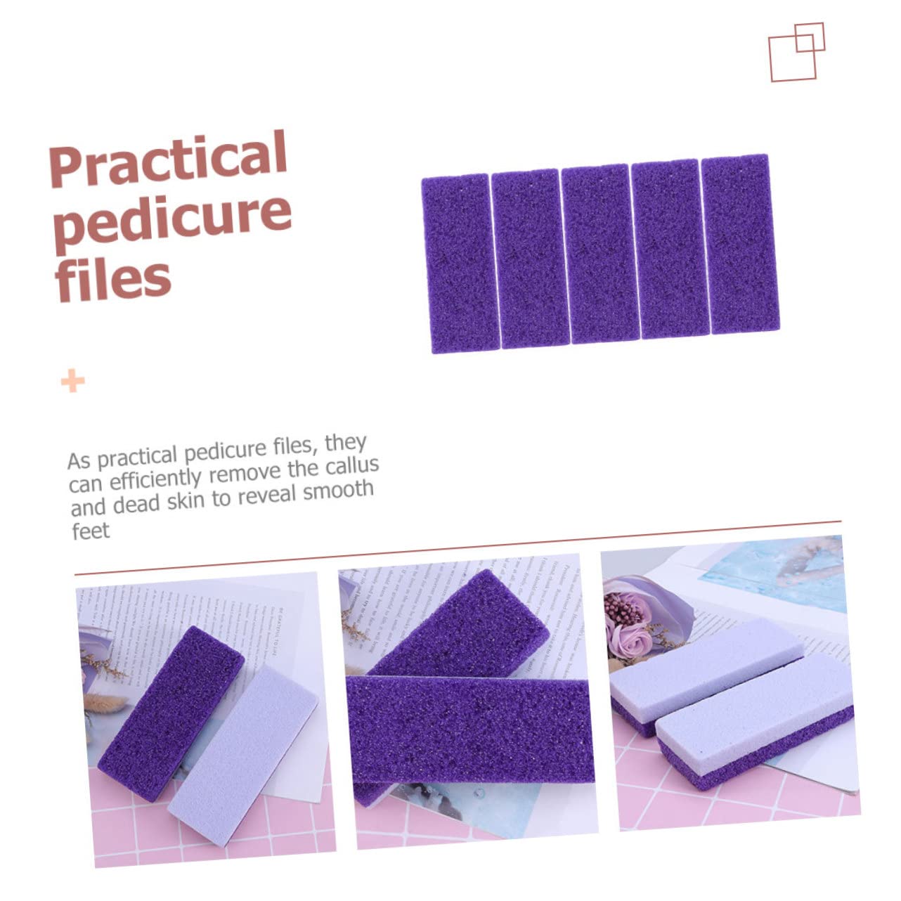 FRCOLOR 25pezzi Piedi Portatili Strumenti Per Rimozione Calli e Quotidiana Per Uso Domestico e Viaggi Design Leggero e Pratico Resistente e Facile Da Usare