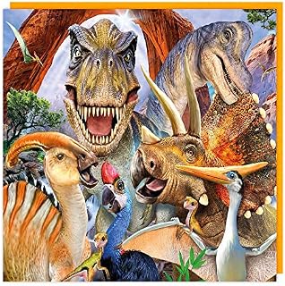DINOSAUR Greeting 3D Lenticular Hologram Holographic Greeting Card