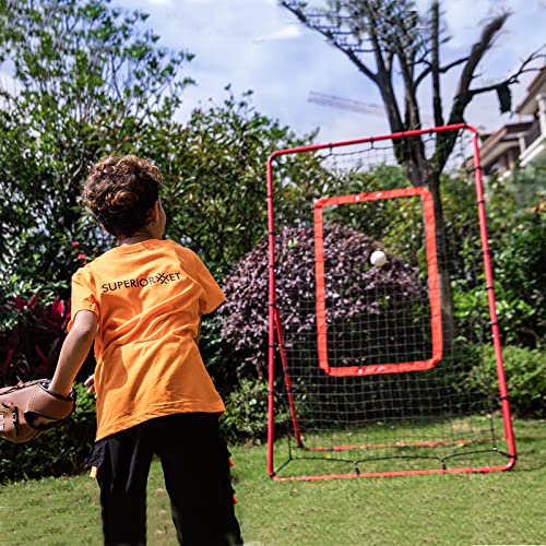 Superiornet Pitch Back Rebound Net, Adjustable Rebounder Trainer For Baseball, Softball And Lacrosse, Practice For Pitching, Throwing And Catching #TOP5