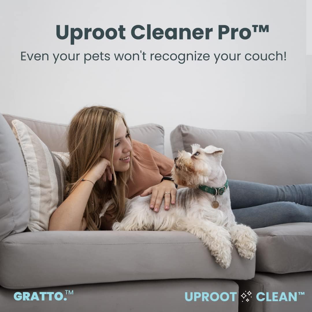 Uproot Cleaner Pro by HYRUS - Reusable Pet Hair Remover - The Non-Damaging Lint Remover and Carpet Scraper by Uproot Clean - Easy Cat Hair Remover & Pet Hair Remover for Couch, Clothes & Rugs : Industrial & Scientific