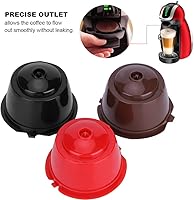 Vista 6 de Plplaaoo Paquete de 6 cápsulas de café reutilizables compatibles con Nescafe Dolce Gusto – Cápsulas de café recargables con cepillo de limpieza