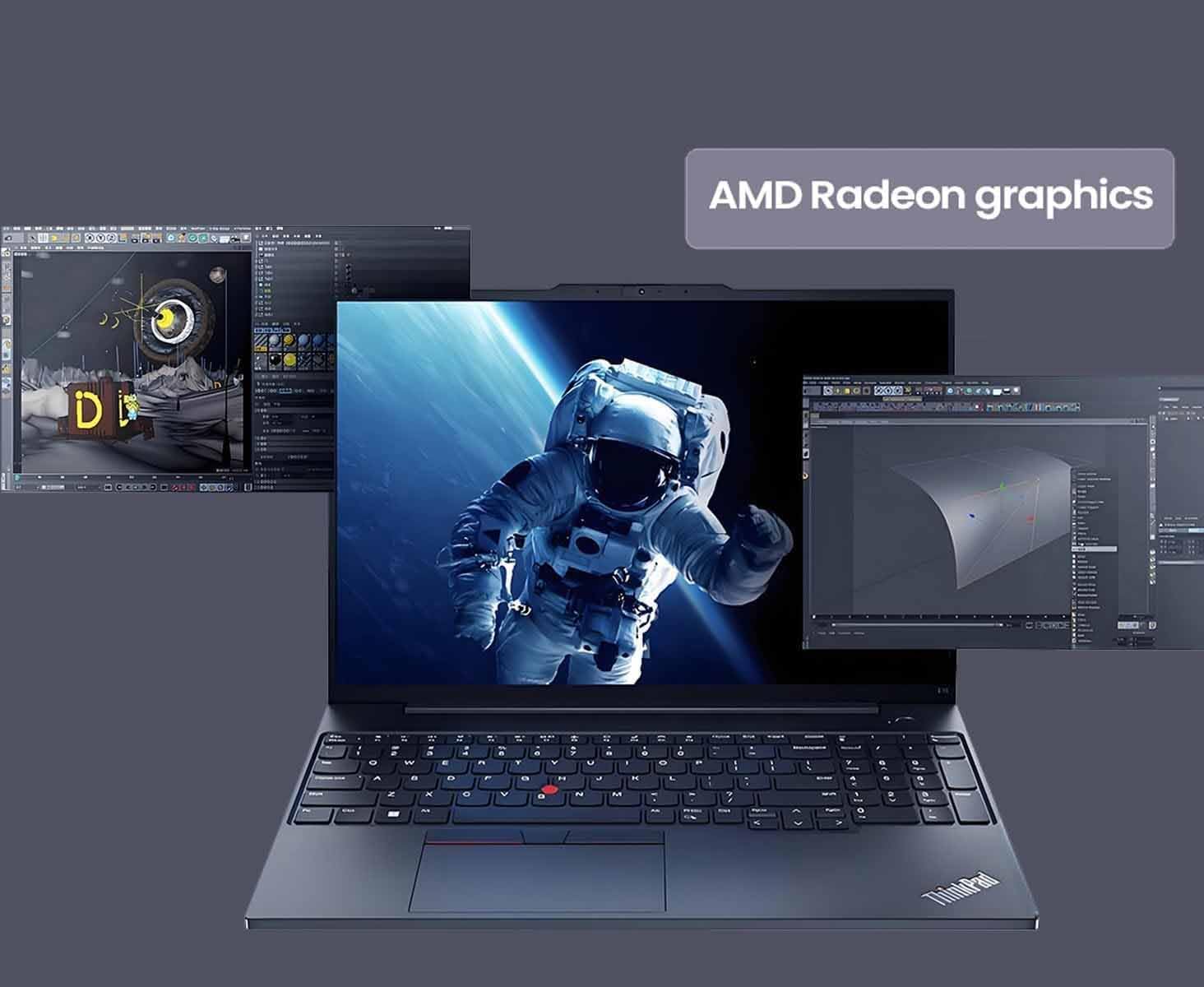 Lenovo ThinkPad E16 Gen 3 AI Business Laptop 16" IPS FHD+ Display (AMD Ryzen 5 230 (> Ryzen 5 7535U), 16GB DDR5, 512GB SSD, Fingerprint, Backlit, Thunderbolt 4, 5MP RGB Webcam, Win11Pro) w/Copilot - 3