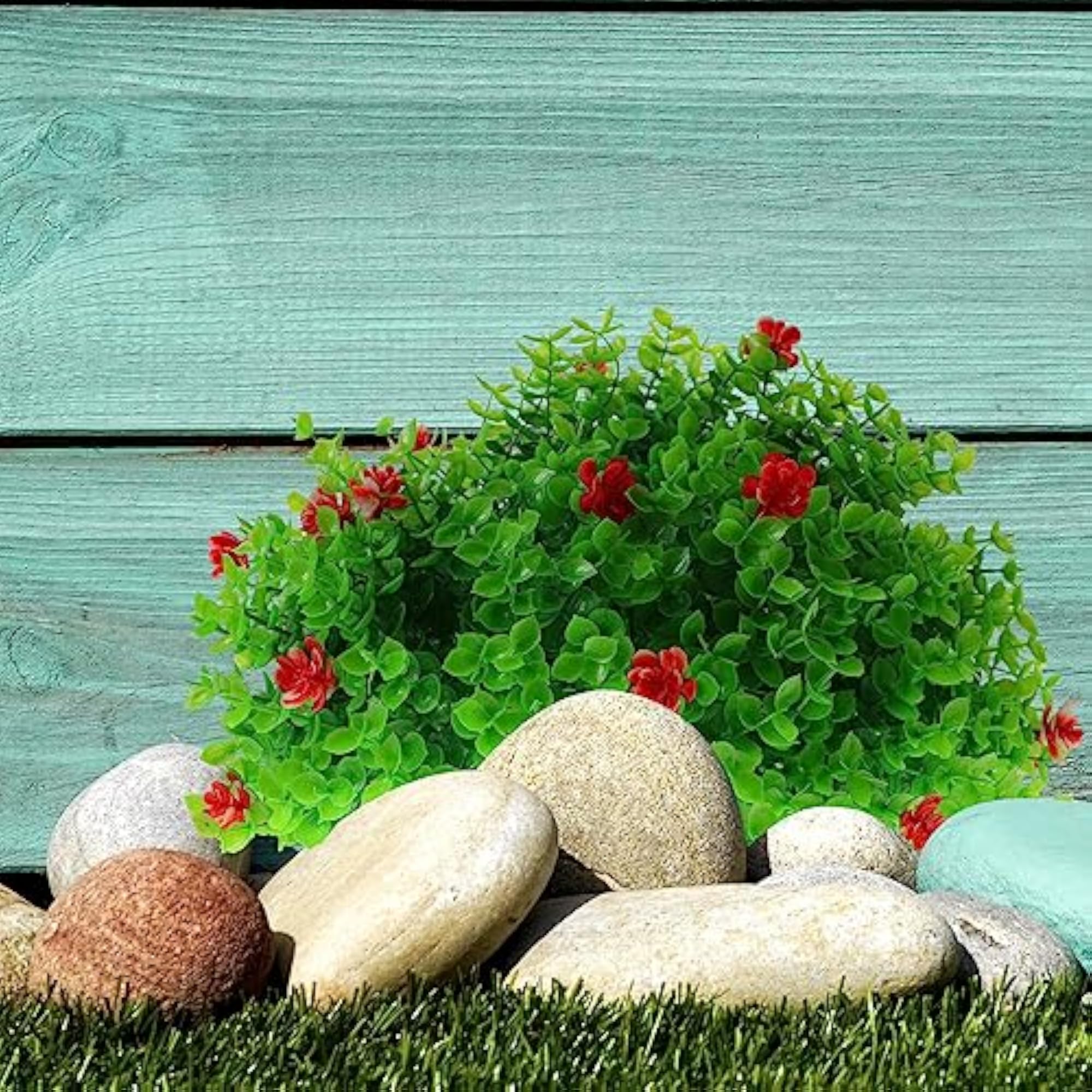 Garden Decorative Grass Balls, Faux Topiary Plants