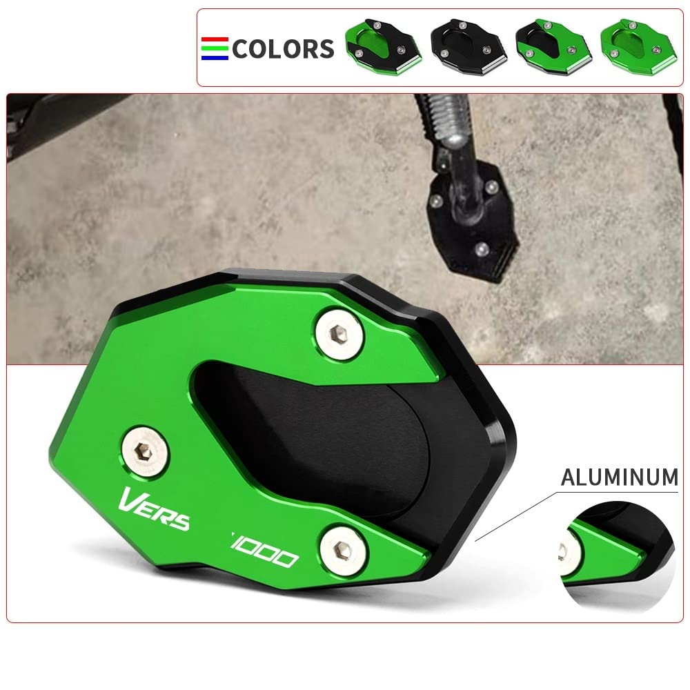 EMLEVO Pour Kawasaki Pour Versys 1000 1000se X300 300X250 Support De Pied De Moto Couverture De Support Latéral CNC Plaque De Support Agrandisseur Pad Rallonge Antidérapant (Couleur : 2