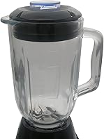 Vista 4 de Vaso de vidrio para licuadora de 5 tazas o tarro de vidrio, compatible con mezcladoras BLACK+DECKER de 10 velocidades