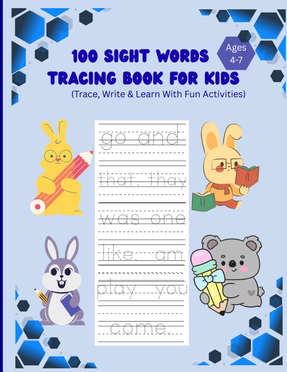 100 Sight Words Tracing with Simple Sentences