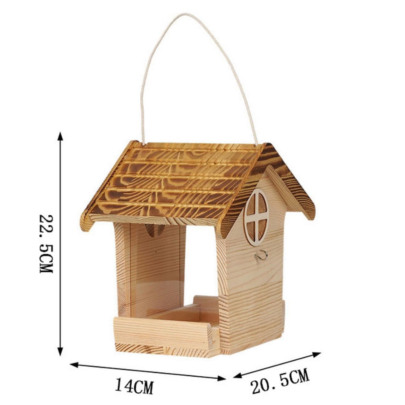 Mangiatoia per Uccelli da Appendere, Ornamento Versatile E Compatto per Prato, Giardino E