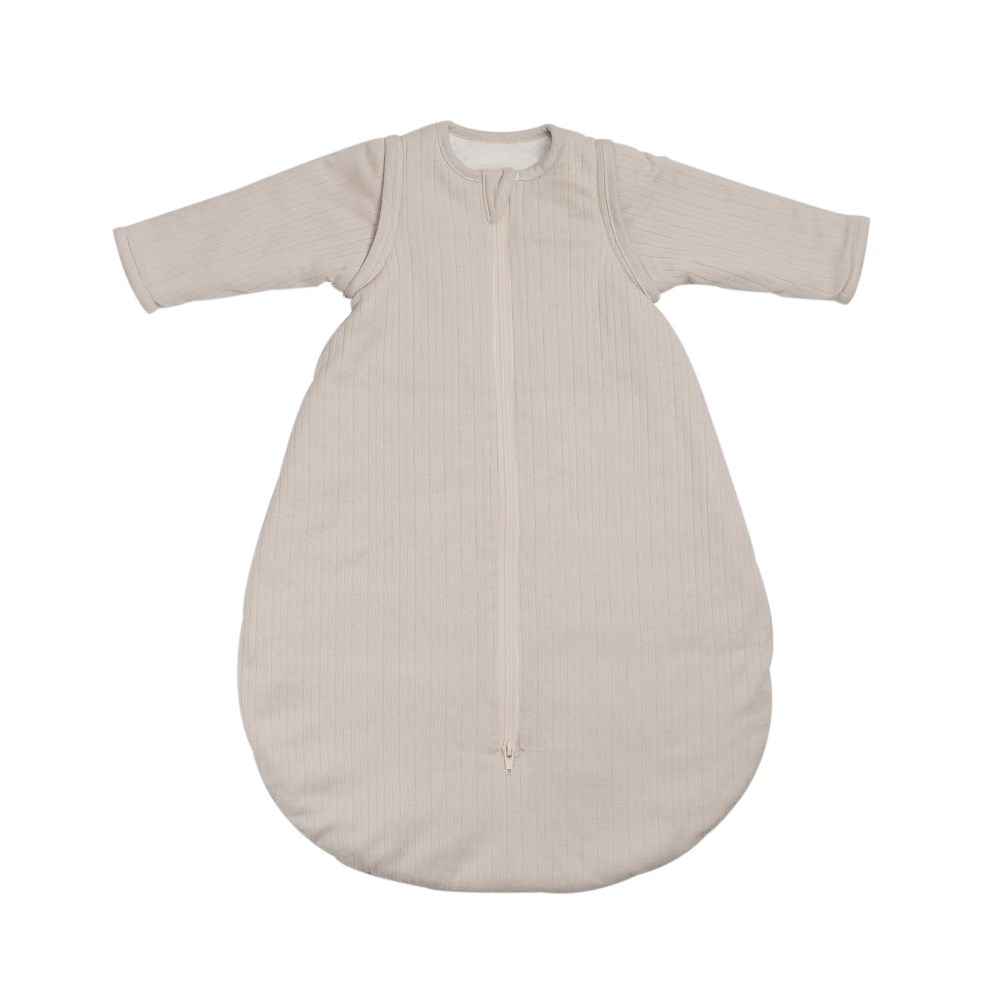 Gigoteuse bébé 0-6 mois Trois Kilos Sept sable avec manches amovibles en jersey