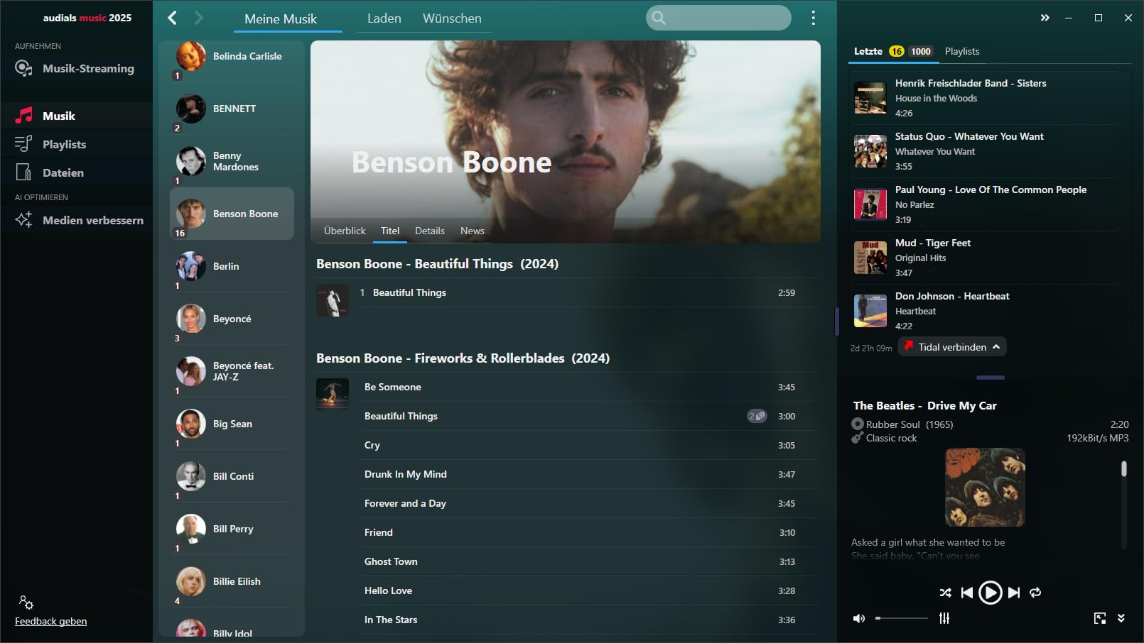 Audials Music 2025 - Deutsch / Multilingual - Windows 11/10 - *Dauerlizenz* Aufnahme von Streamingdiensten wie Deezer, Spotify, Amazon Music, Soundcloud uvm. (Product Key Card) #PKC