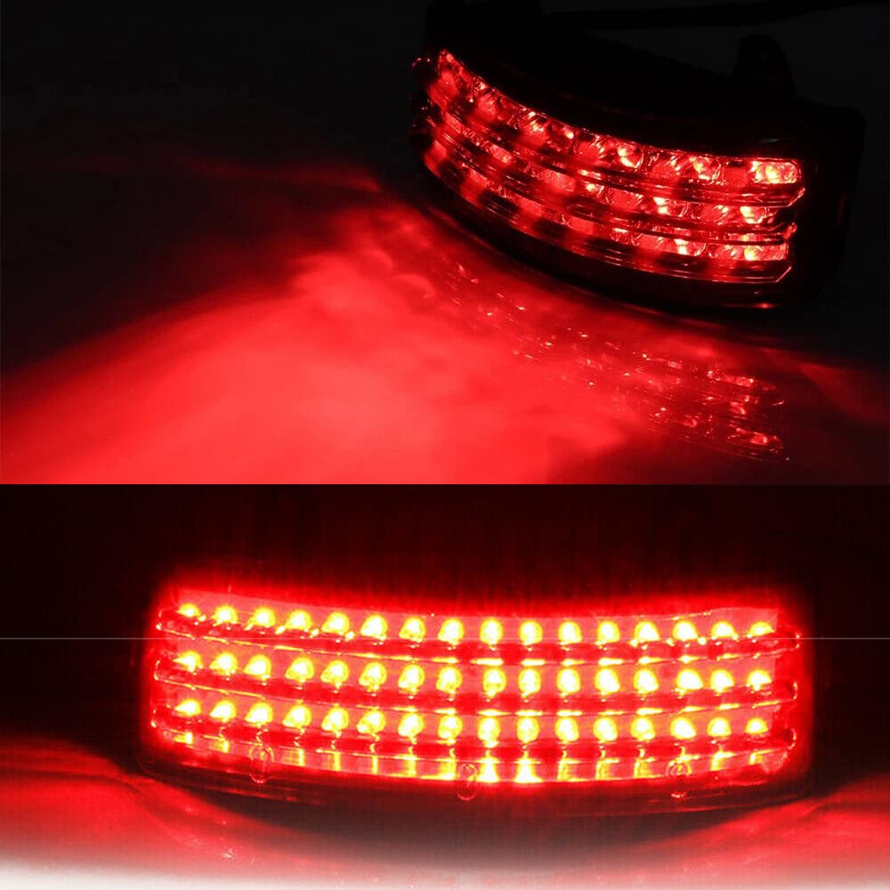 Riloer Fanale posteriore del motociclo luce di posizione lampeggiante luce di stop per Harley Davidson FLHX/FLTRX Street Glide Touring, per Tou-ring Ro-ad Gli-de Cus-tom FLTRX 2010-2013, EFI -FLTRI