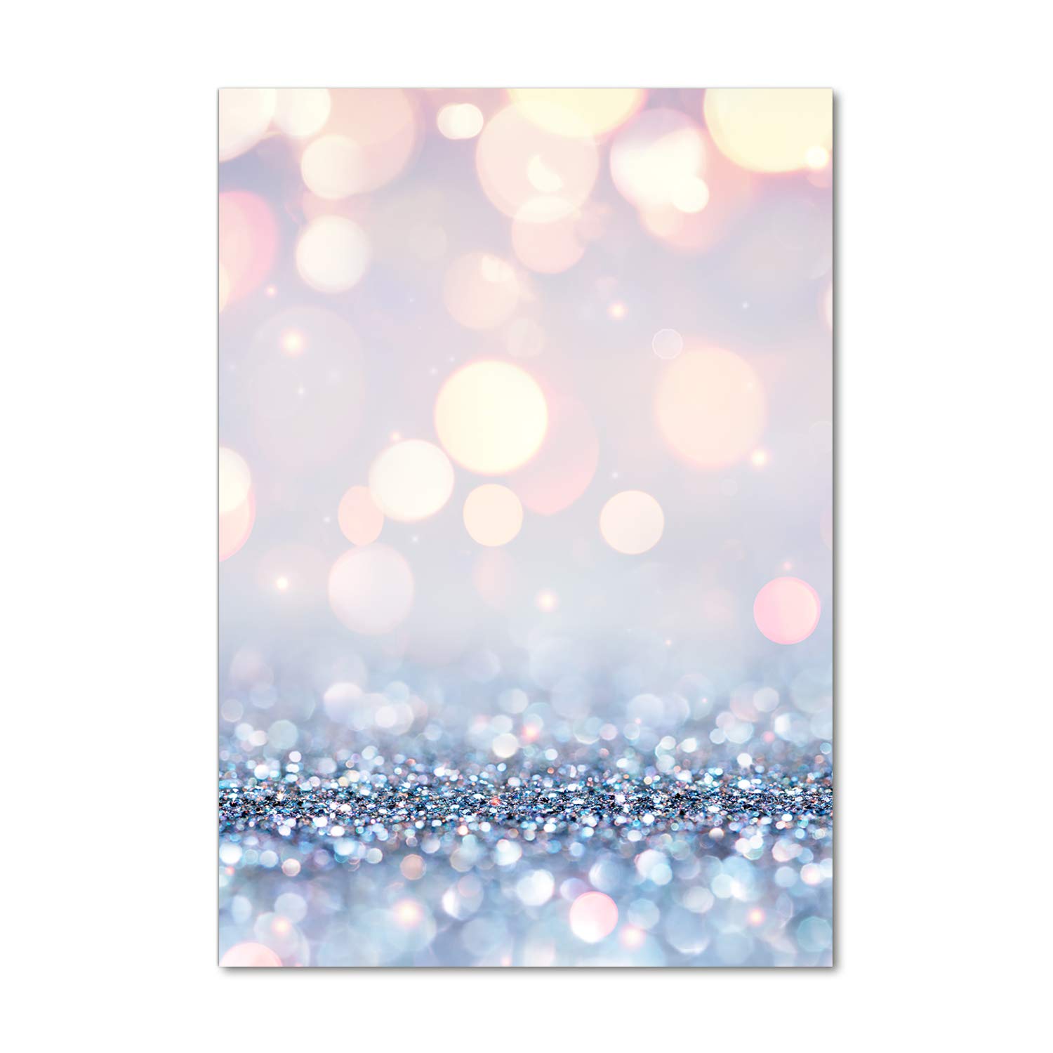 Tulup Acrylglas - 70x100cm - Bild Acrylglas Deko Wandbild Kunststoff/Acrylglas Bild - Dekorative Wand Küche & Wohnzimmer- Glänzender Hintergrund - Silber