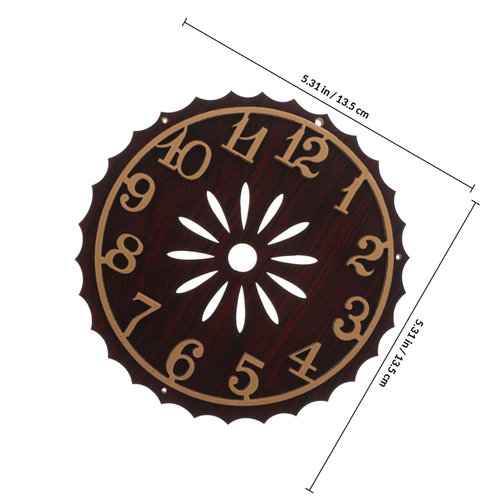 Esfera de Reloj de Pared Vintage para Reloj Cuco de Madera