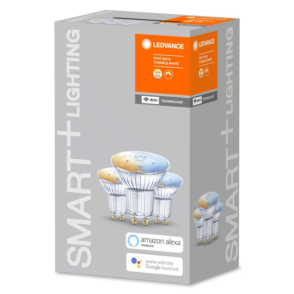 Ledvance SMARTWIFIPAR165W/827230VTWFRGU104X3LEDV Smarte LED Lampe für Home, Lichtfarbe Änderbar, 50W-Ersatz