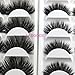 3D Real Mink Eyelashes Mink Lashes 2 PACK LASGOOS Luxurious Soft Cross K02 Thick Very Long for Party 10 Pairs Wholesale Fake False Eye Lashes 5 Pairs/Box K01+K02