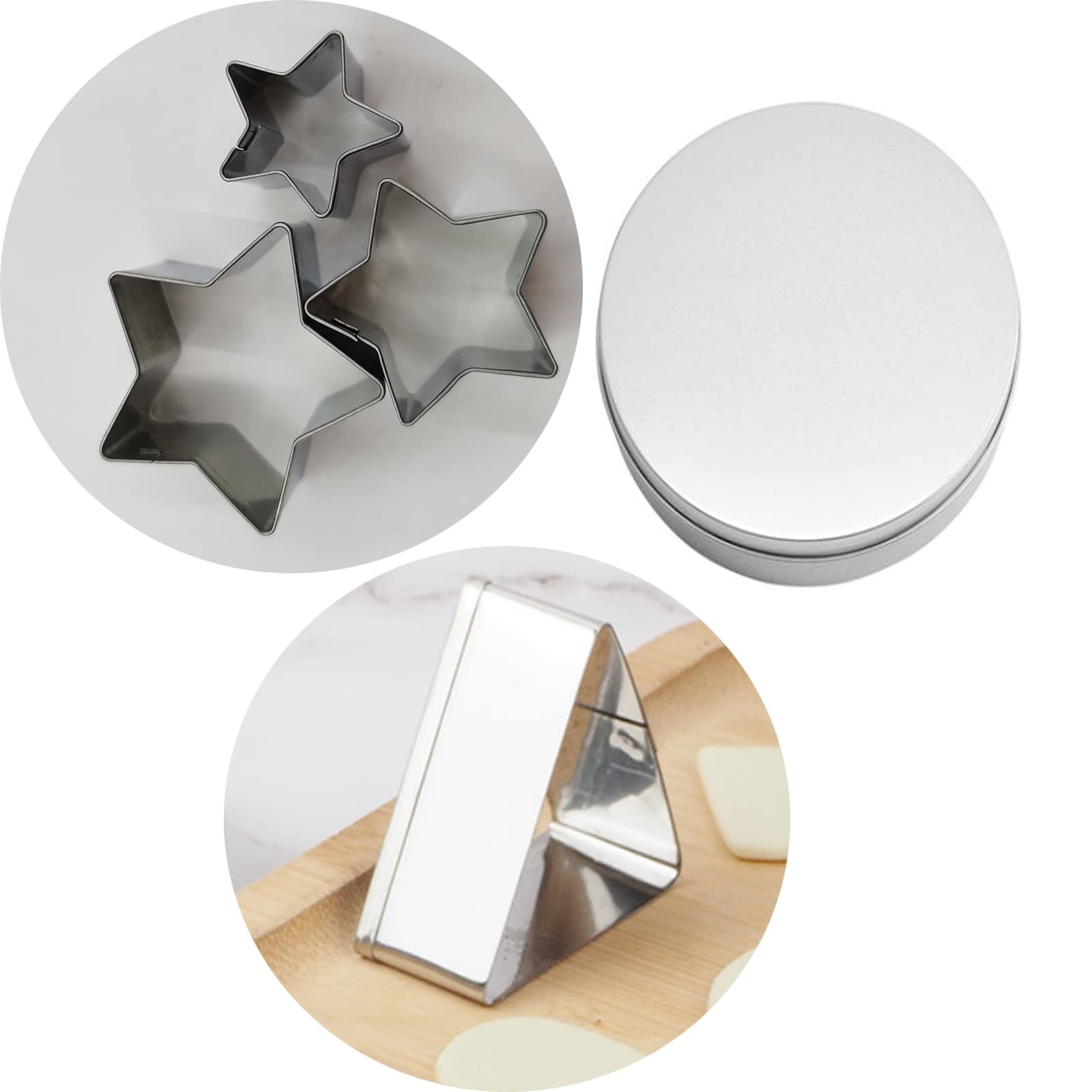 BekkiB Set 2 Stampini Biscotti Mano E Piede: In Acciaio Inox Per Biscotti, Formaggio E Feste
