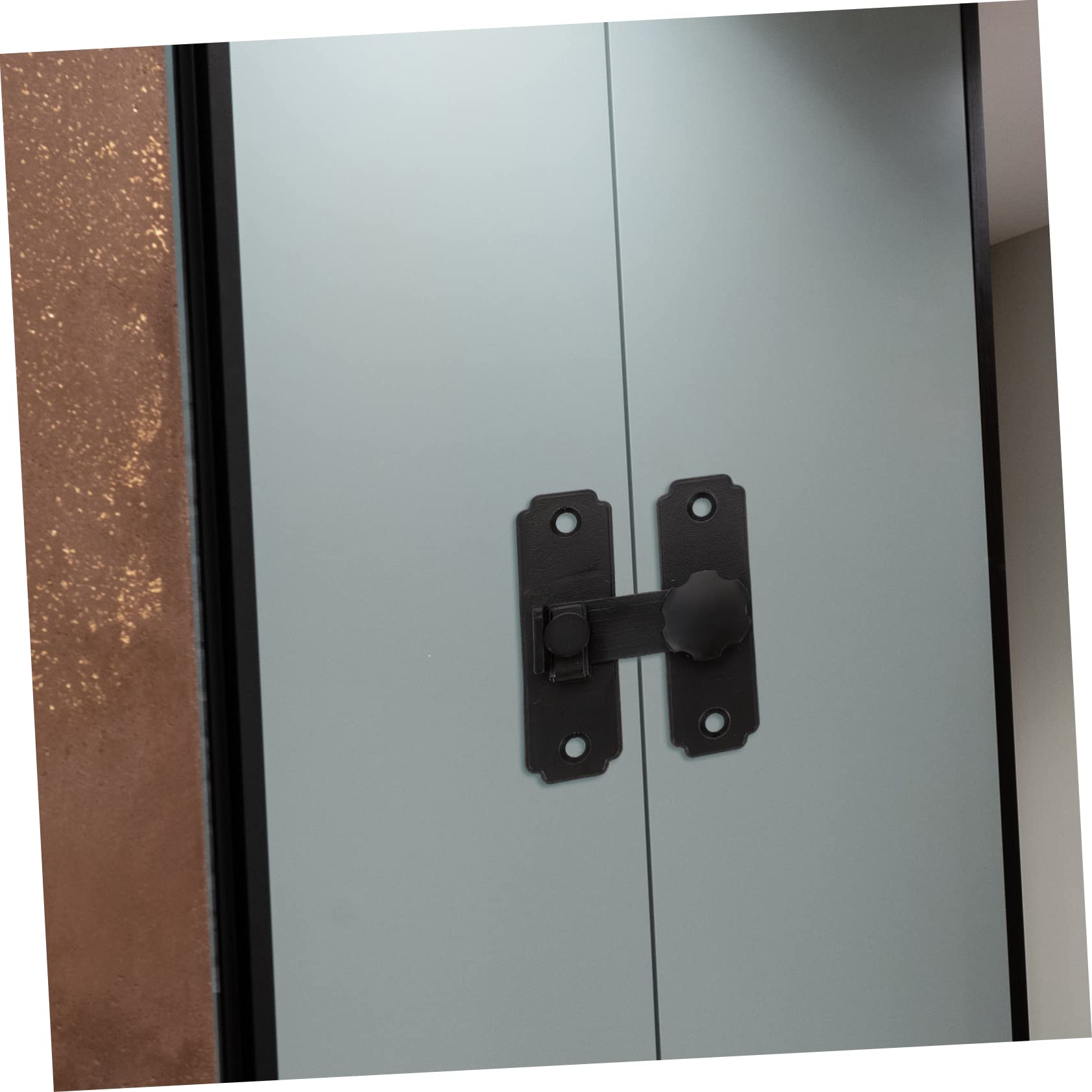 Operitacx 2 Pezzi Serratura per Porta Scorrevole Inossidabile Chiusura Catenaccio per Porte Installazione Facile Sicurezza per Cucine e Uffici Design Pratico e Resistente