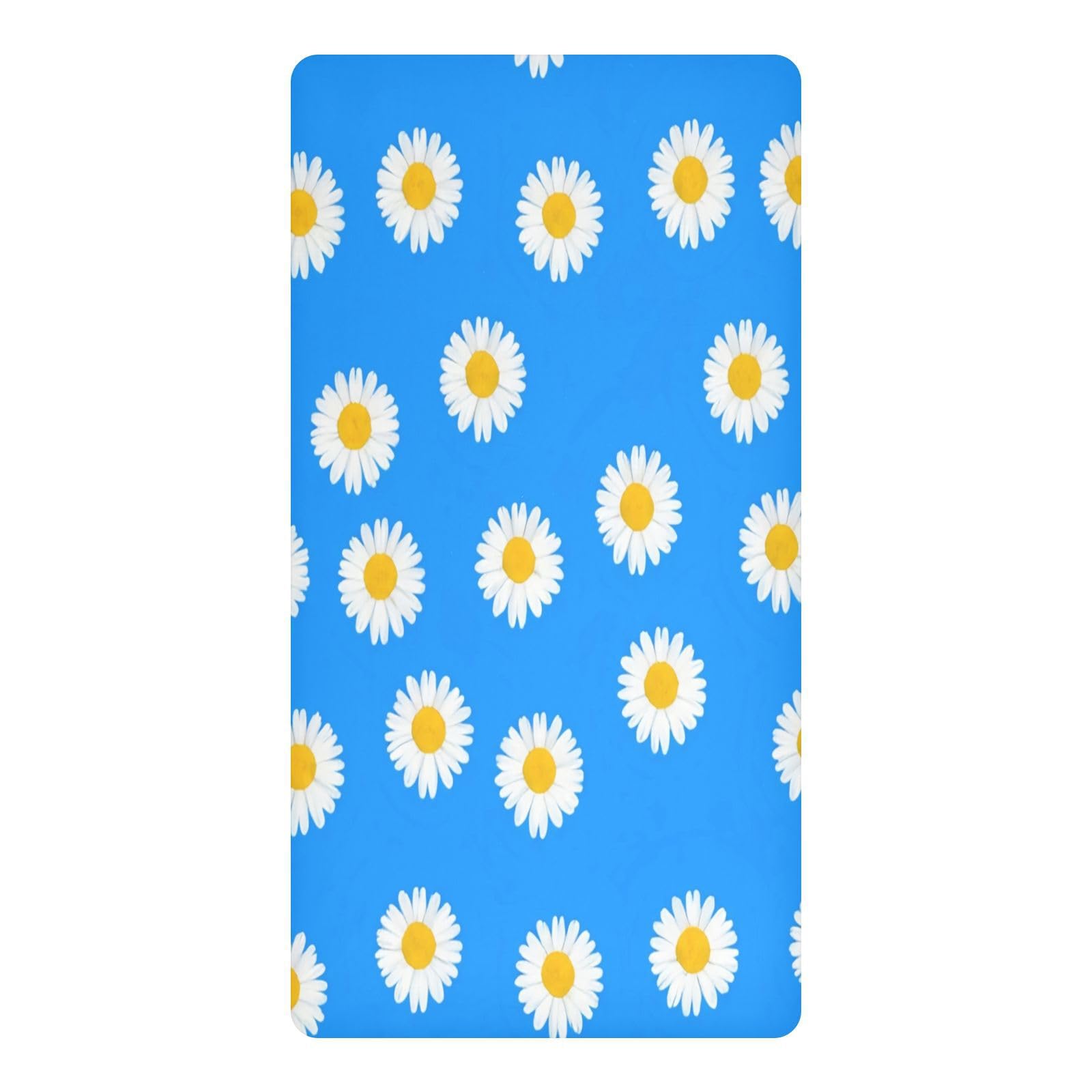 JiangGgen Daisies Baby Crib Sheet Soft Breathable for Standard Crib-M