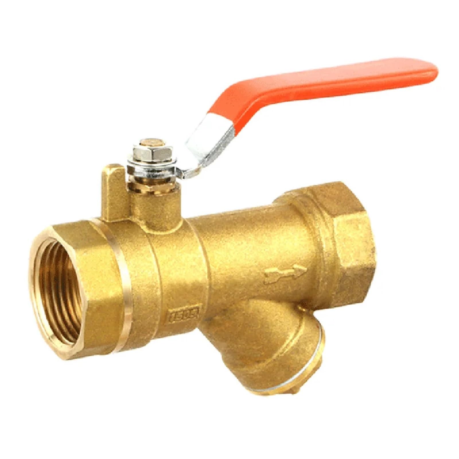 1/2 "3/4" 1 "Filettatura Femmina a Forma di Y in Ottone Addensato Filtro con connettore for Tubi Riscaldamento della Pompa Booster(No Switch,0.5 inch)