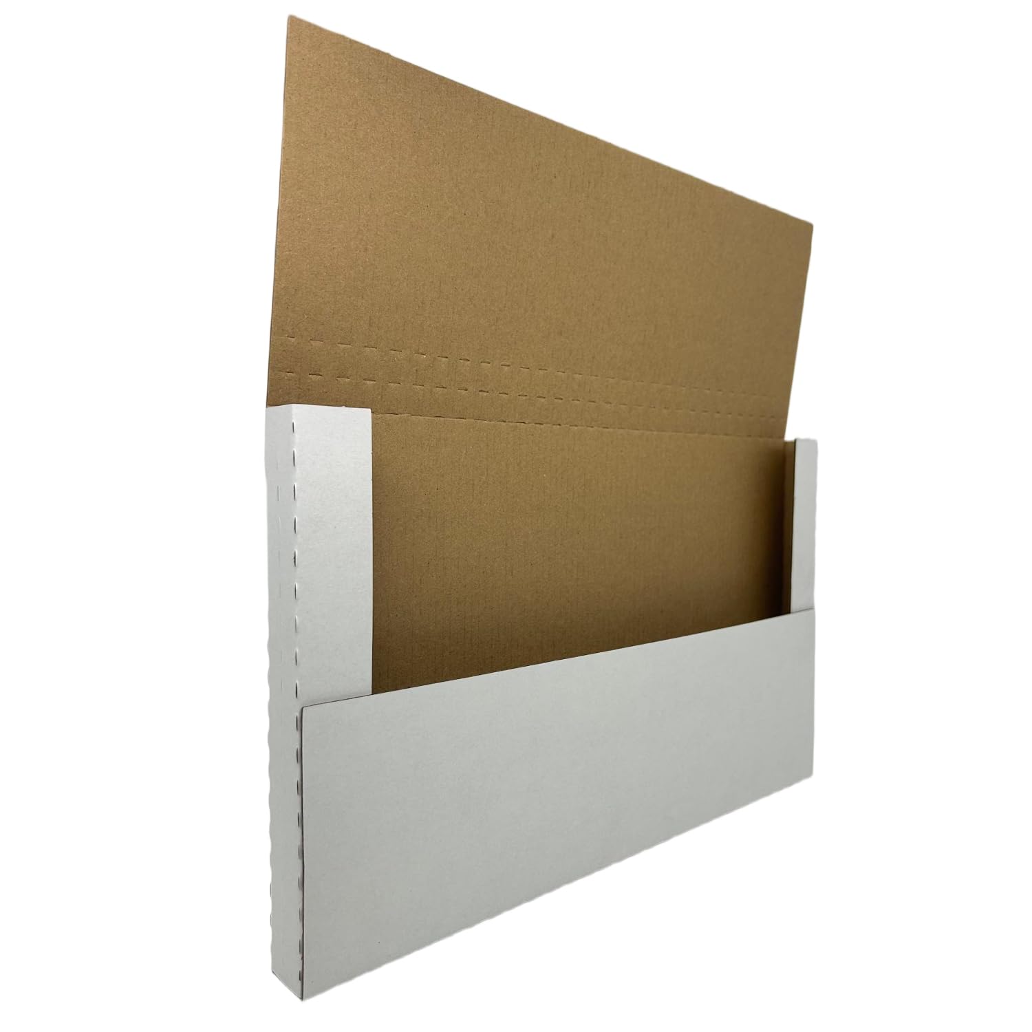 Boîtes d'expédition en carton blanc réglables en hauteur au format légal | Lot de 200