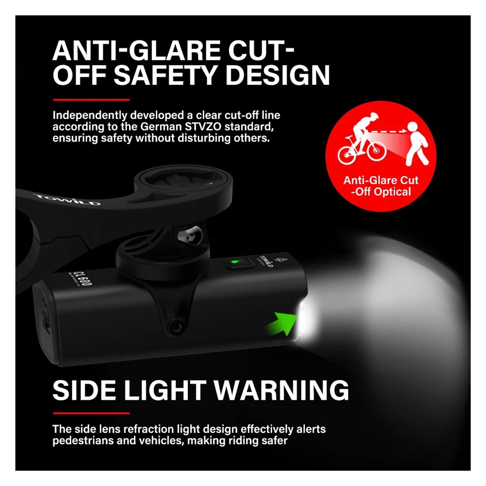 1 luz Delantera for Bicicleta CL600S 600LM.