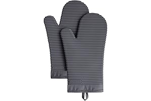KitchenAid Heat Resistant Silicone Grill Mitts for Outdoor Grilling