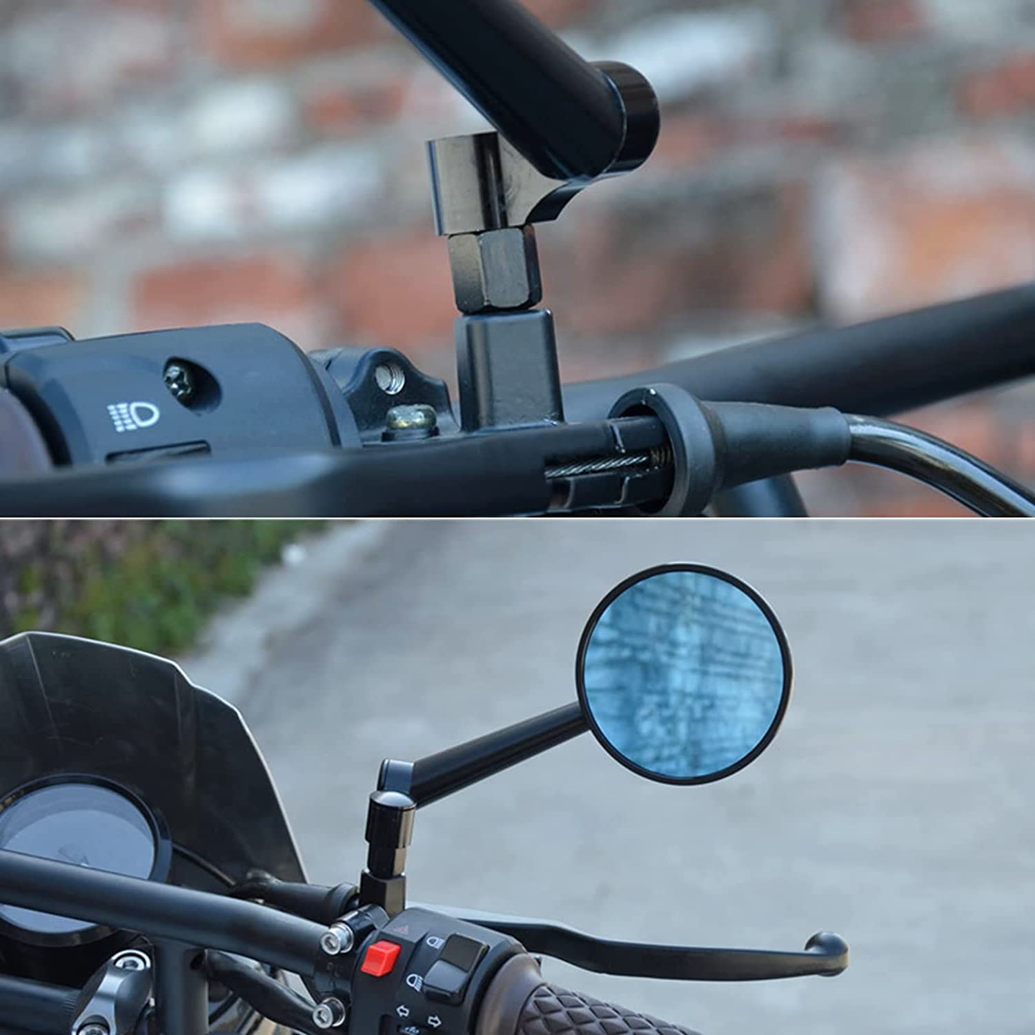 10mm 8mm Riser Rétroviseur, Kit D'adaptateur De Rétroviseur