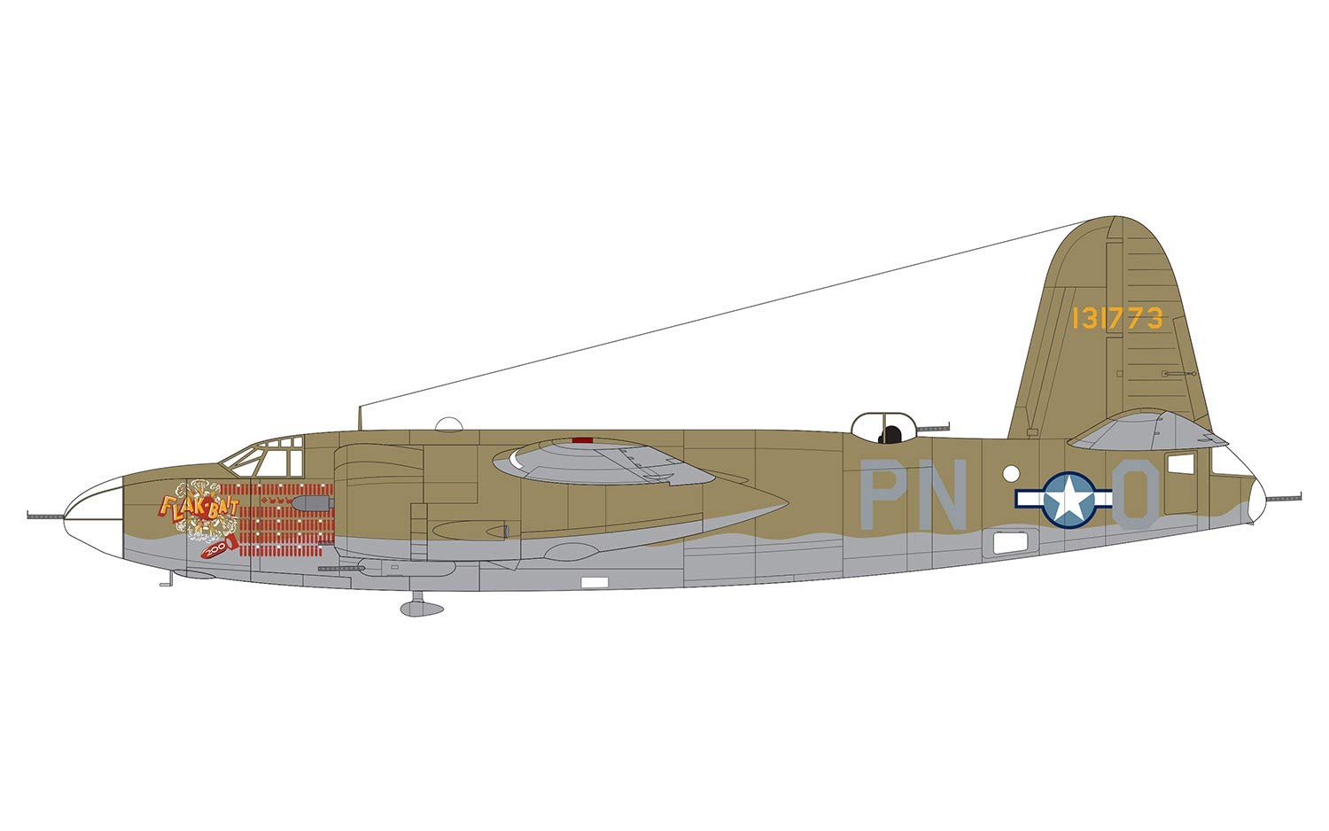 Airfix Martin B26 B/C Marauder 1/72 Model Kit (110 Piece