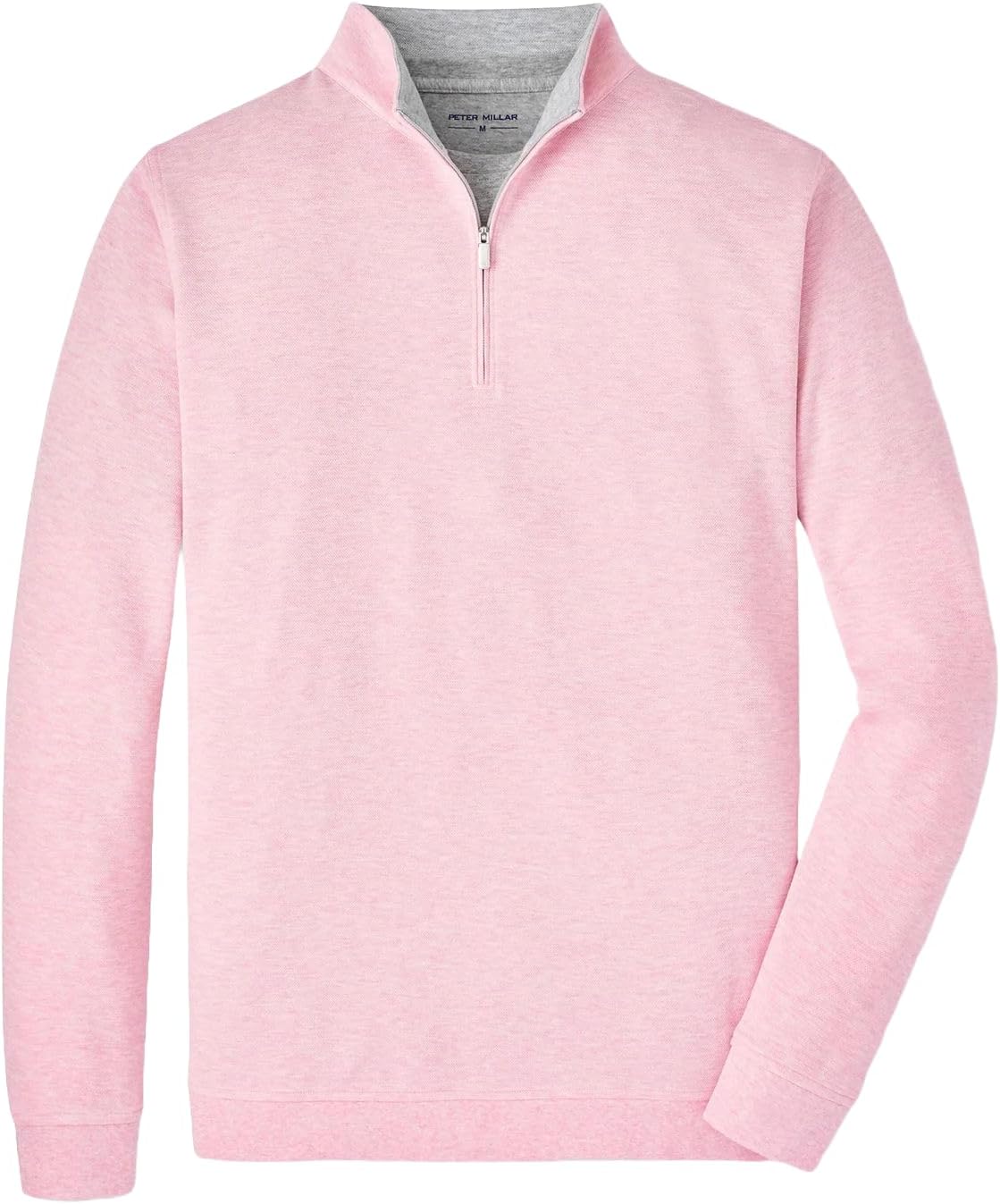 PETER MILLAR Men's Crown Comfort Quarter-Zip Pullover, Palmer Pink, XL