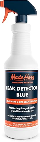 Made Here Co. Detector de fugas Blue - Detección de fugas multiusos de acción rápida para aplicaciones de alta y baja temperatura en sistemas de gas