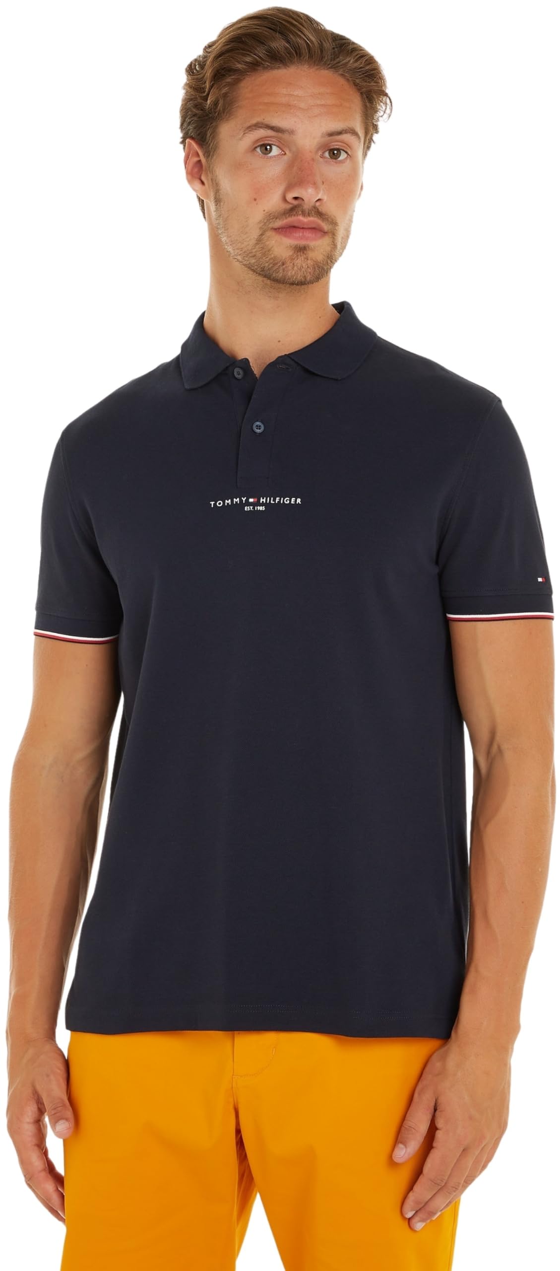 Tommy Hilfiger Polo de Manga Corta para Hombre Regular Fit