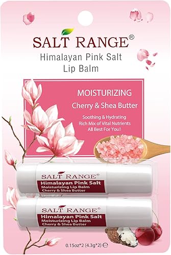 Bálsamo labial, formulado con cereza y manteca de karité, cuidado labial hidratante para hidratación durante todo el día, 100% natural, lápiz