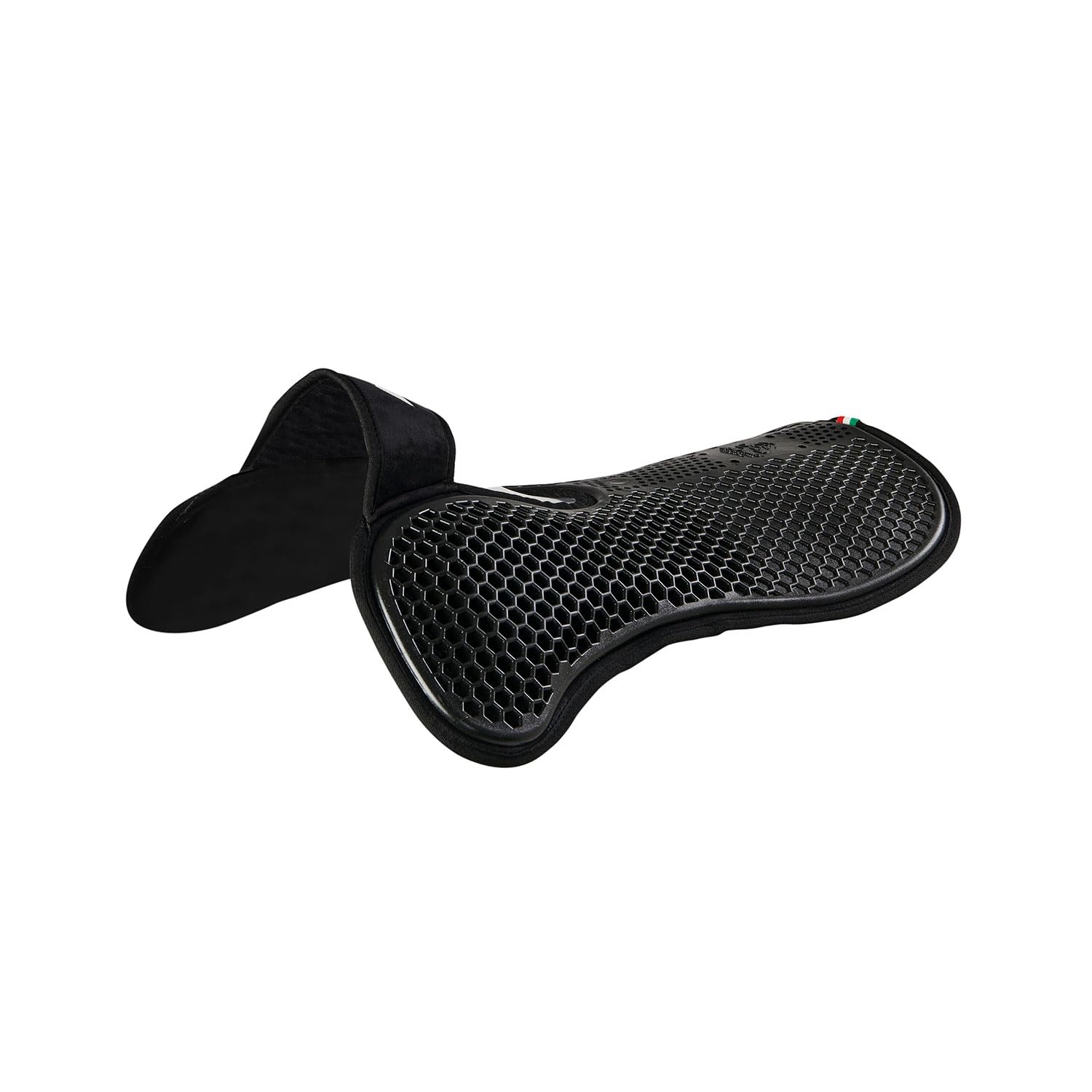 ACAVALLO SALVAGARRESE FREE HEXA GEL 1/2 PAD E ALZATA ANTERIORE CON MICROPILE CAVALLO EQUITAZIONE ALZAPALETTA (NERO)