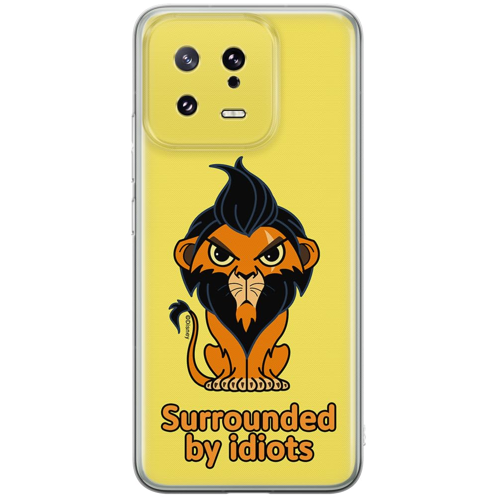 ERT GROUP mobile phone case for Xiaomi 13 original and officially Licensed Disney pattern Scar 001 optimally adapted to the shape of the mobile phone, case made of TPU
