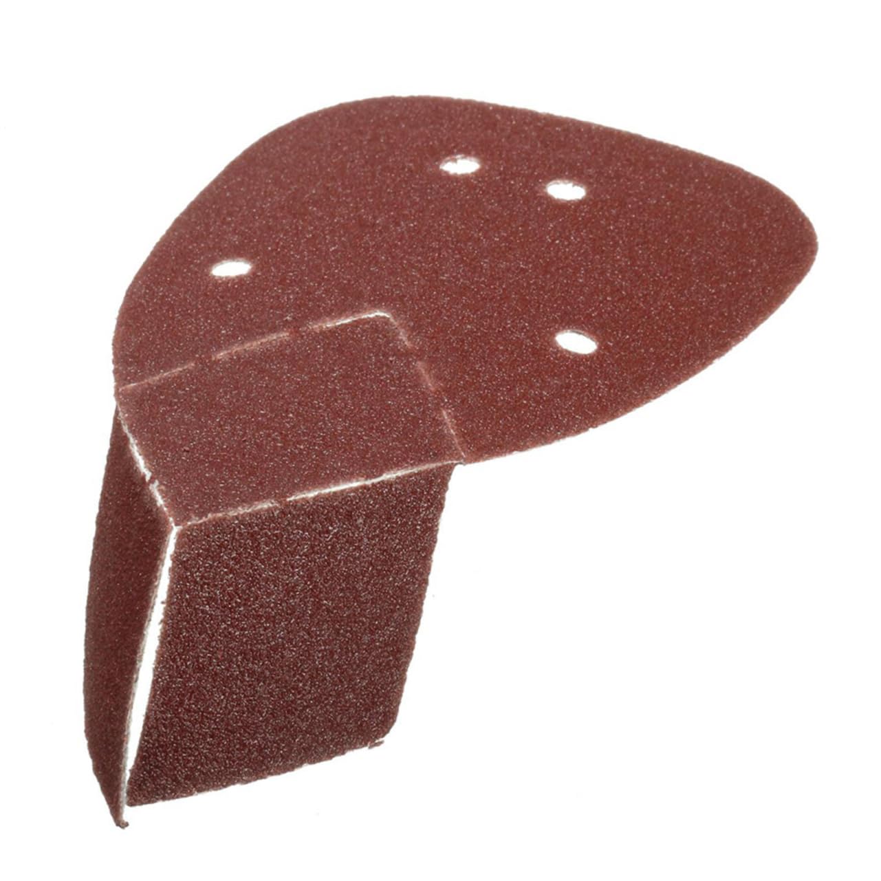 60pcs Ear Grit Sandpaper Discs Dark Red Grit for Polishing Oxide Material Design for Efficient Sanding and More