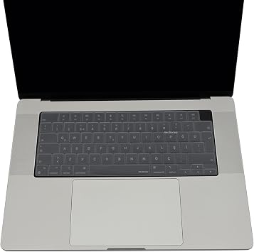 McStorey MacBook Türkçe Q Klavye Koruyucu M1-M5 | Air 13.6 A2681 A3113 A3240 A3449 | Pro 14 A2442 A3426 A3434 | Pro 16 A2485 A3429 | Neo 13 Ultra İnce Silikon Keyboard Cover Touch ID Protector Şeffaf