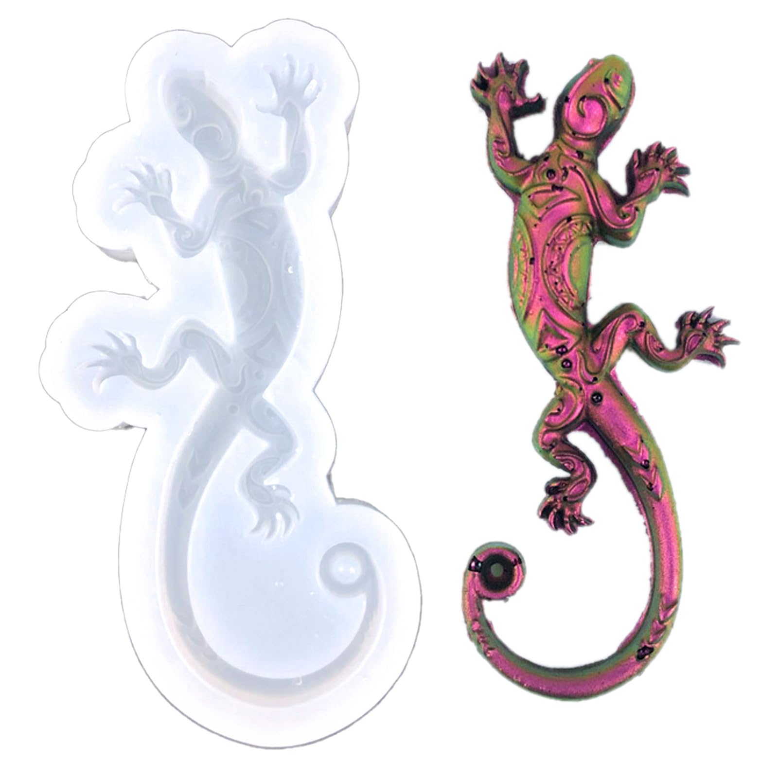 Stampo in silicone per portachiavi a forma di farfalla, con foro per portachiavi, realizzato a mano, per giorno e compleanno