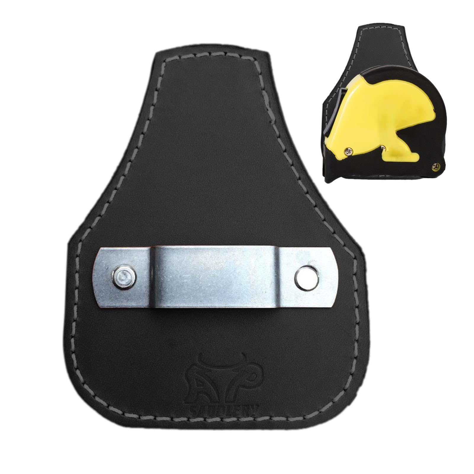 Soporte para Cinta Métrica | Porta Cinta Métrica para Cinturón | Funda para Herramientas De Cuero | Soporte para Cinta Métrica | para Trabajadores Y Aficionados Al Bricolaje