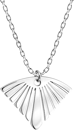 Sofia Milani - Collar para Mujeres en Plata de Ley 925 - Colgante de Abanico - N