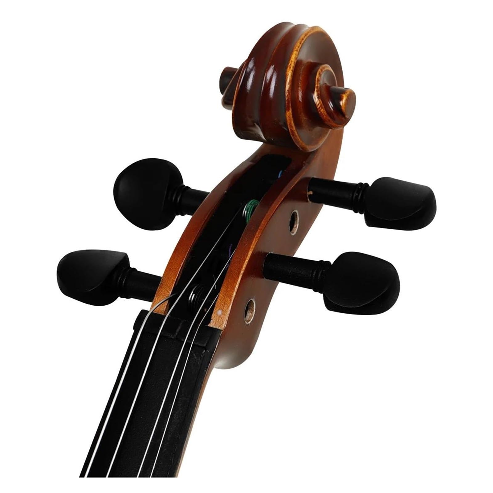 Skrzypce 4/4 Z Litego Drewna Z Tunerem Naklejka Na Podstrunnicę Akcesoria Instrumenty Strunowe Skrzypcowe(1SET)