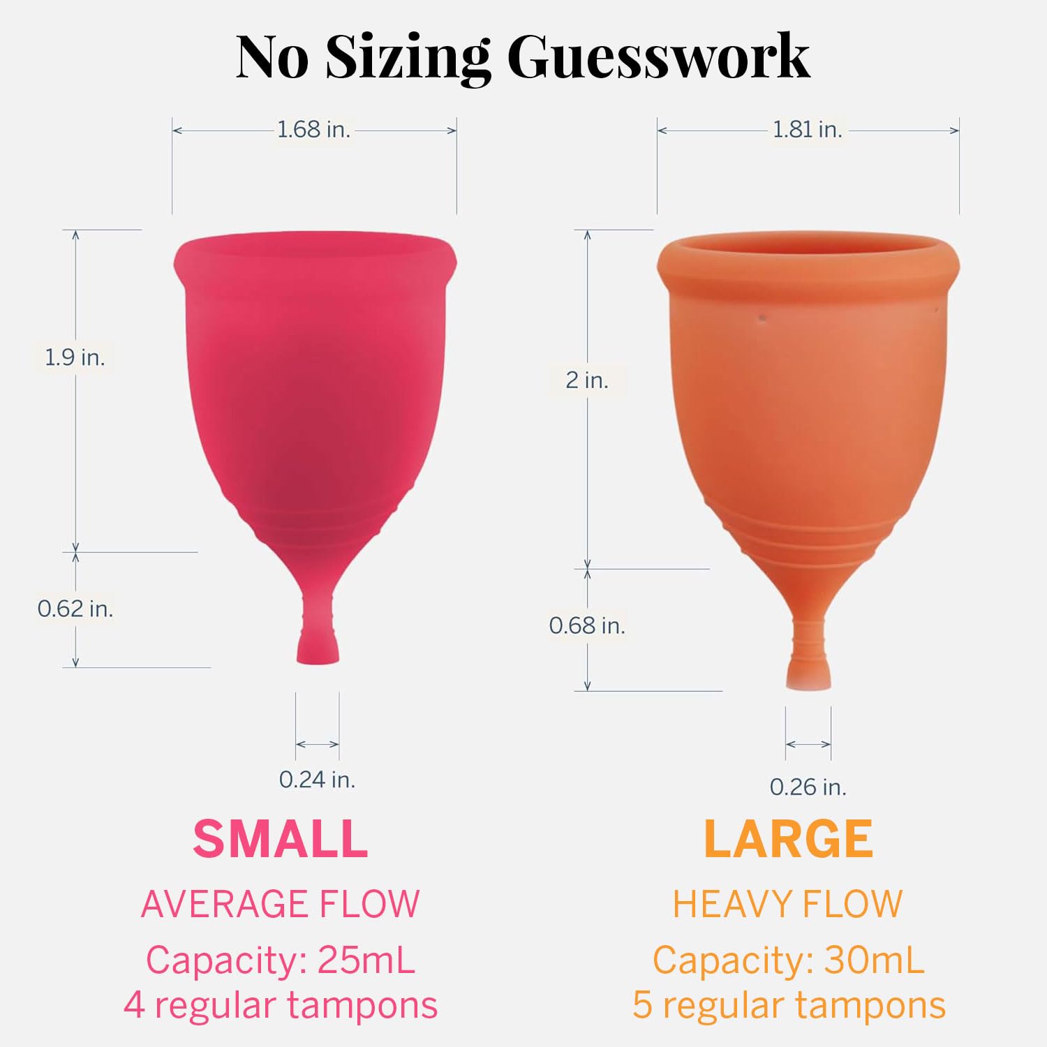 Pixie Menstrual Cup Collection - Inserts Like a Tampon™ - 2 Reusable Period Cups with Applicator, Sterilizer, Feminine Wash & Totes - All-in-One Easy Period Solution for Feminine Care