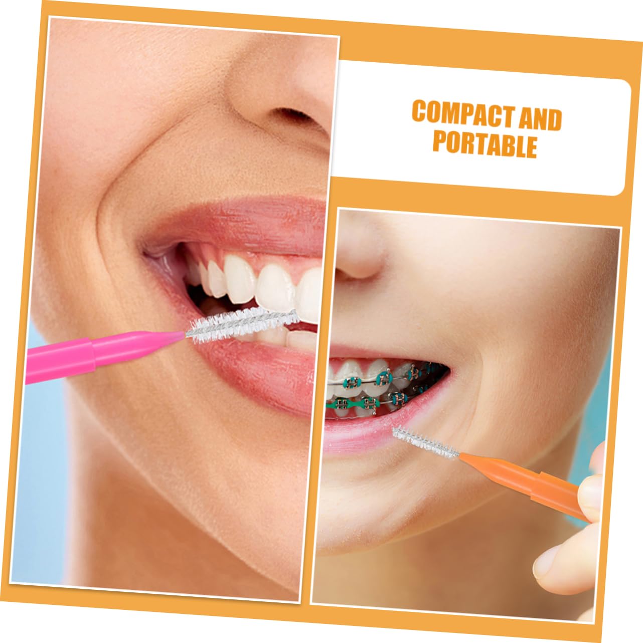 SOLUSTRE 200stücke Interdentalbürsten Für Zahnreinigung Effektive Zahnzwischenraumbürsten Farben Für Gründliche Reinigung Bei Und Schwer Erreichbaren Stellen