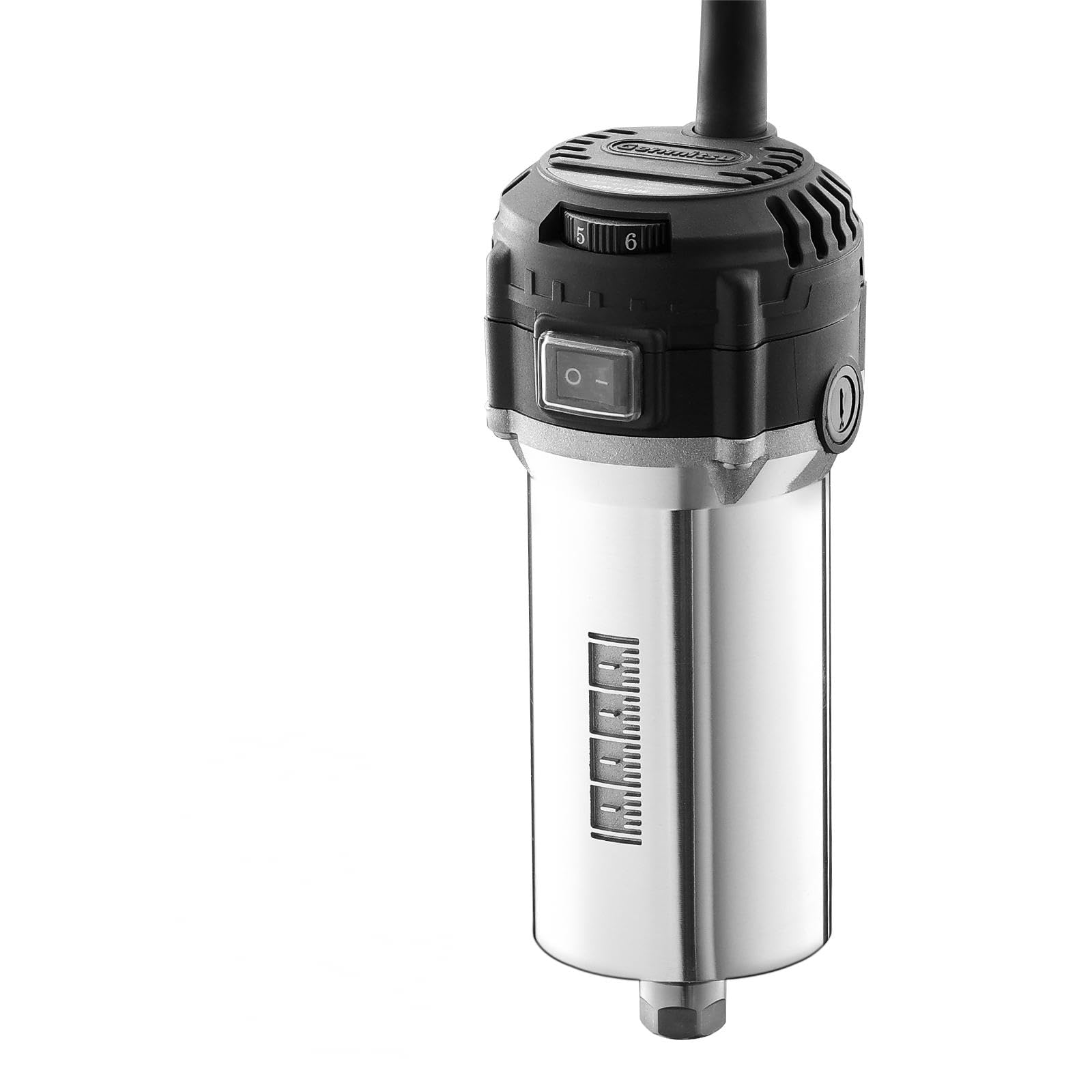 SainSmart Enrutador Compacto 710 W de 65 mm de diámetro, 6 velocidades variables, desmoladora portátil, equipada con pinza ER11 y 4 escobillas de carbón